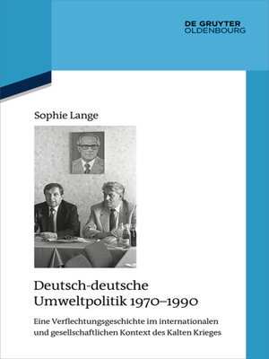 cover image of Deutsch-deutsche Umweltpolitik 1970–1990